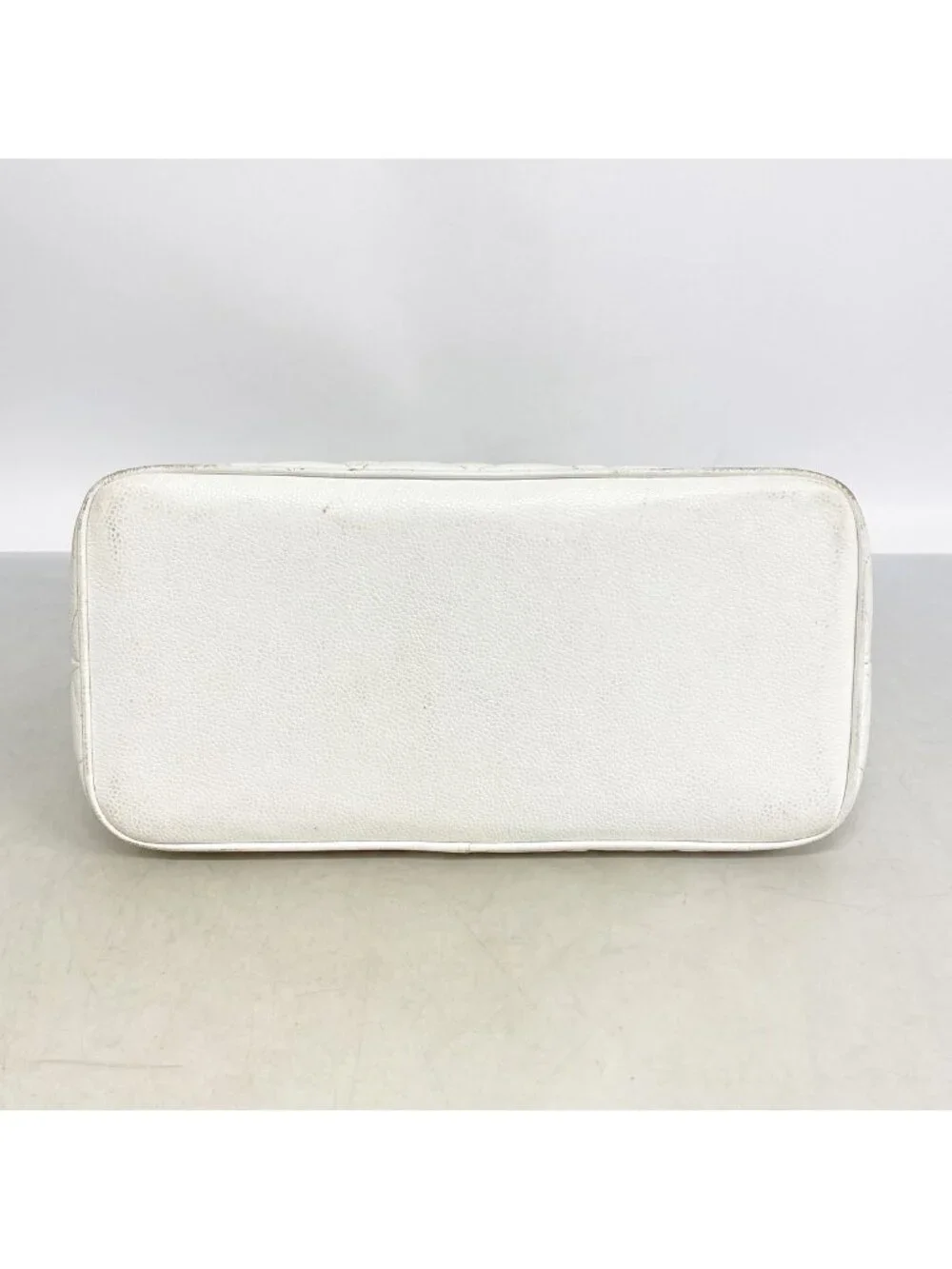 Chanel Tote Bag Reissue Caviar Leather White Gold